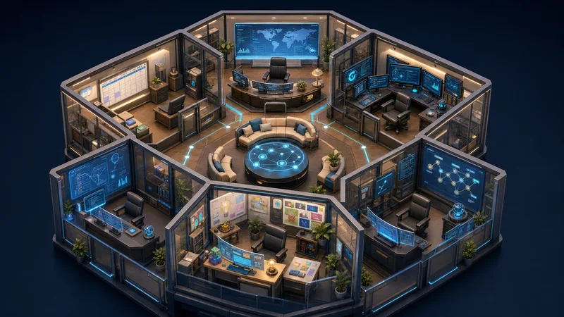 ai office 2d bg empty