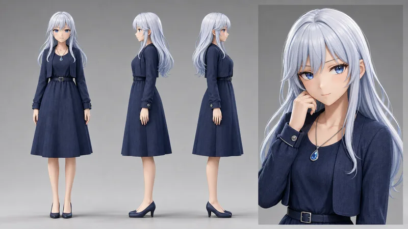 aoi 3d anime vocalist character sheet